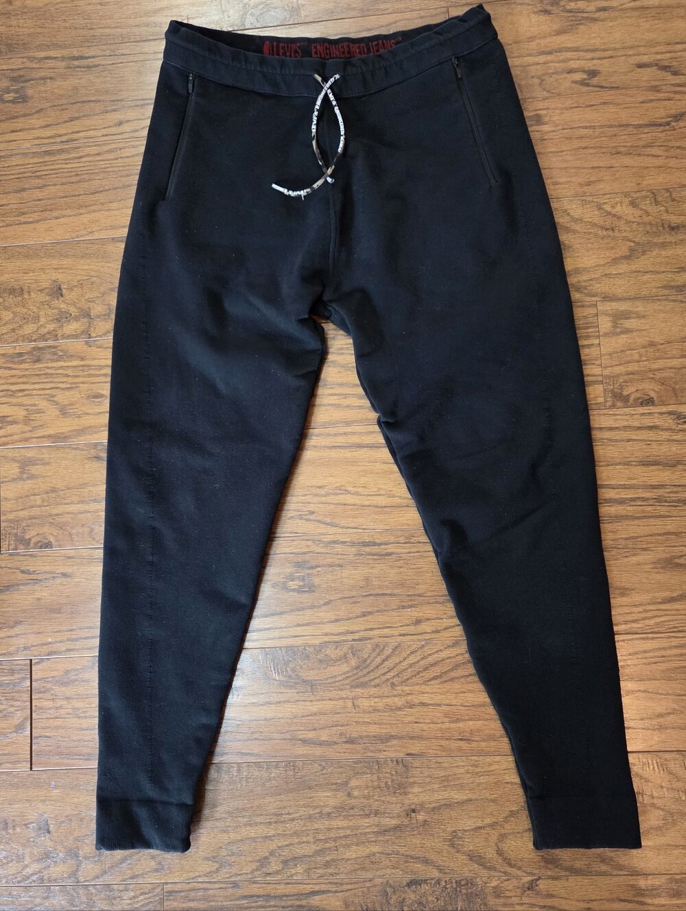 Levis Premium Knit Joggers Mens Medium Black Engineered Jeans 3D Stretch Pants